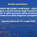 Aiuti alle imprese. Avviso Pubblico per il rafforzamento della struttura produttiva della regione Campania