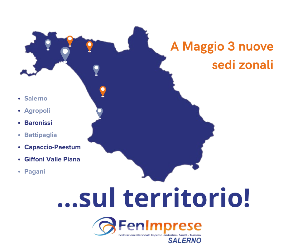 FenImprese Salerno continua a crescere: a Maggio si insedieranno tre nuovi punti zonali